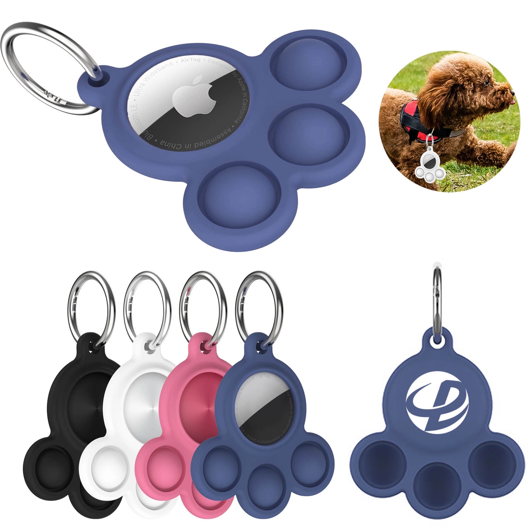 Pets Collar Silicone Case Holder Compatible Apple Tracker 9