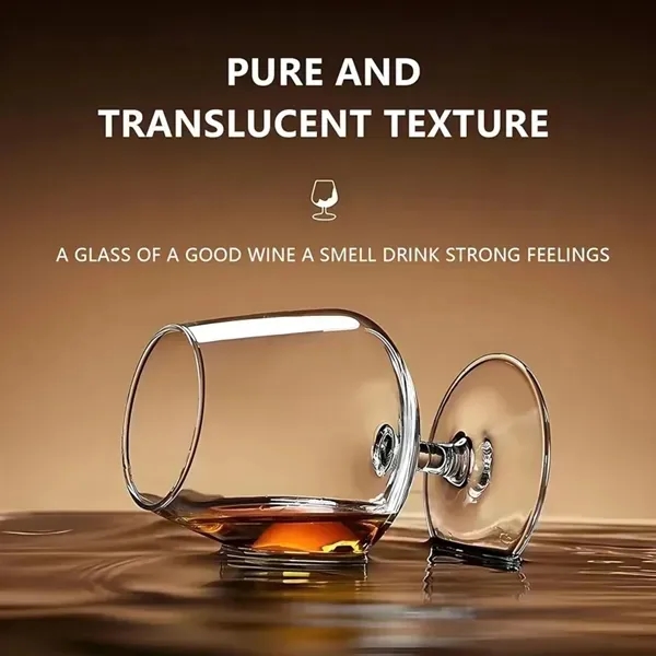 Crystal Wine Glass Set - Elegant Luxury Drinkware 6