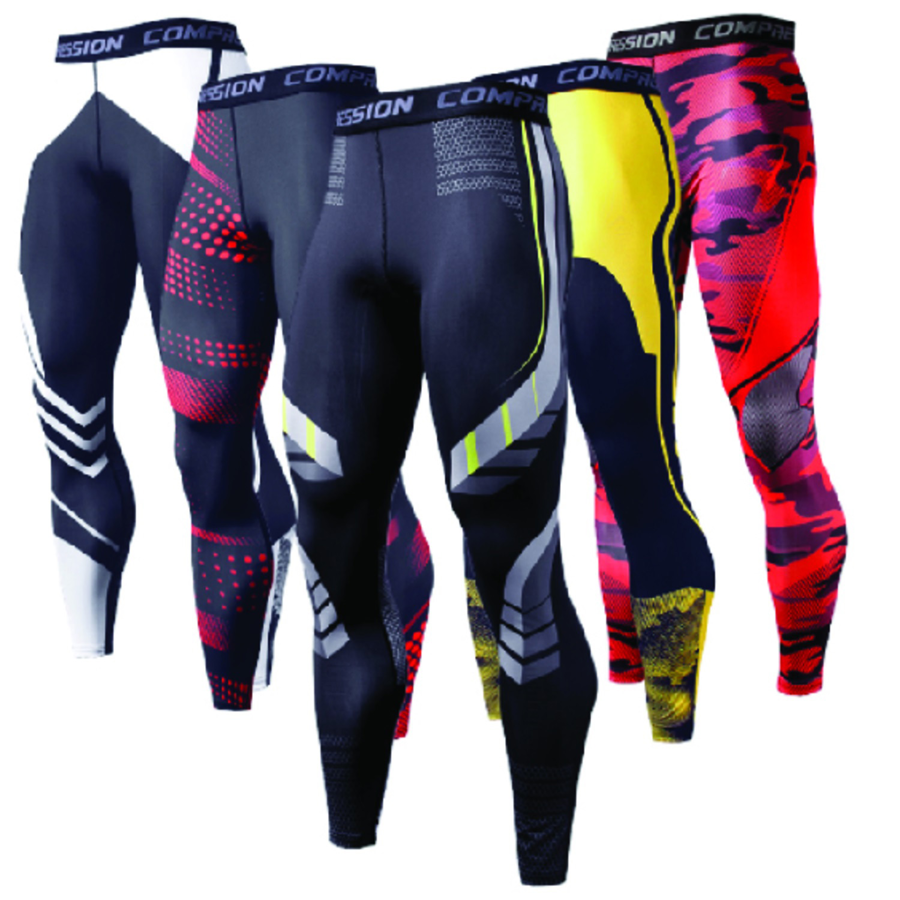 Men's Sublimation Compression Tights - 180G Poly Spandex