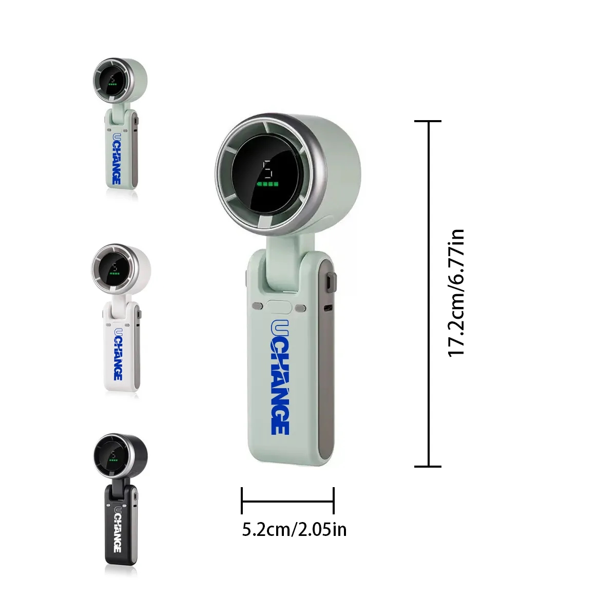Foldable Handheld Turbine Fan USB Rechargeable 3