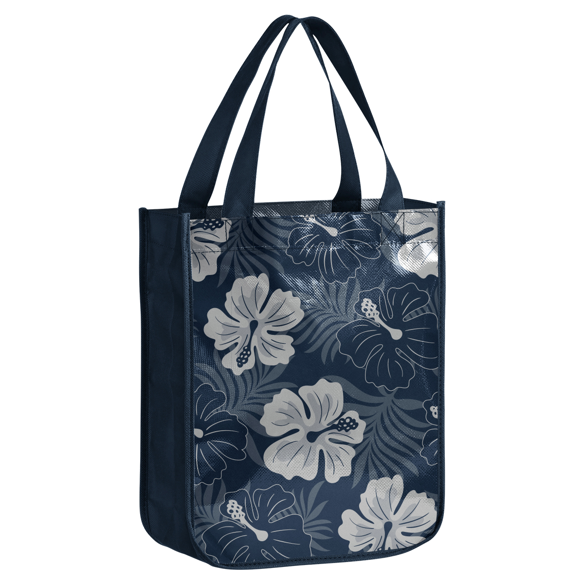 Custom 105gsm Laminated Tote Bag with Round Corner (12'' L x 16'' W x 6'' H) 14