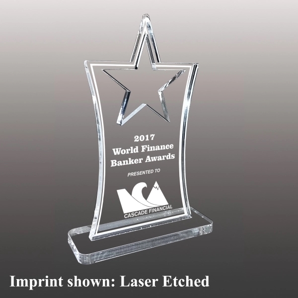Acrylic Star Award - Laser Etched