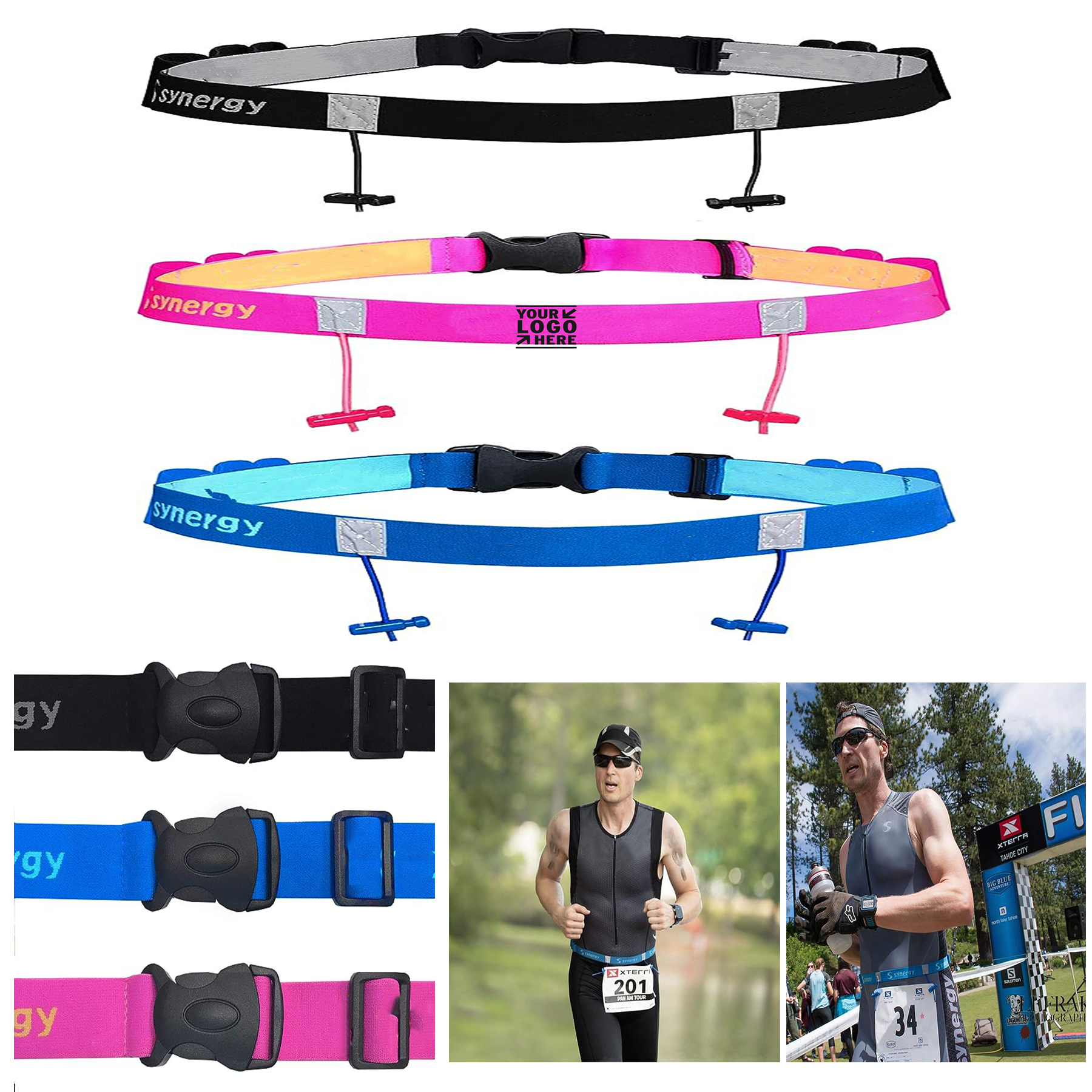 Synergy Running Triathlon Race Day Number Belt 2