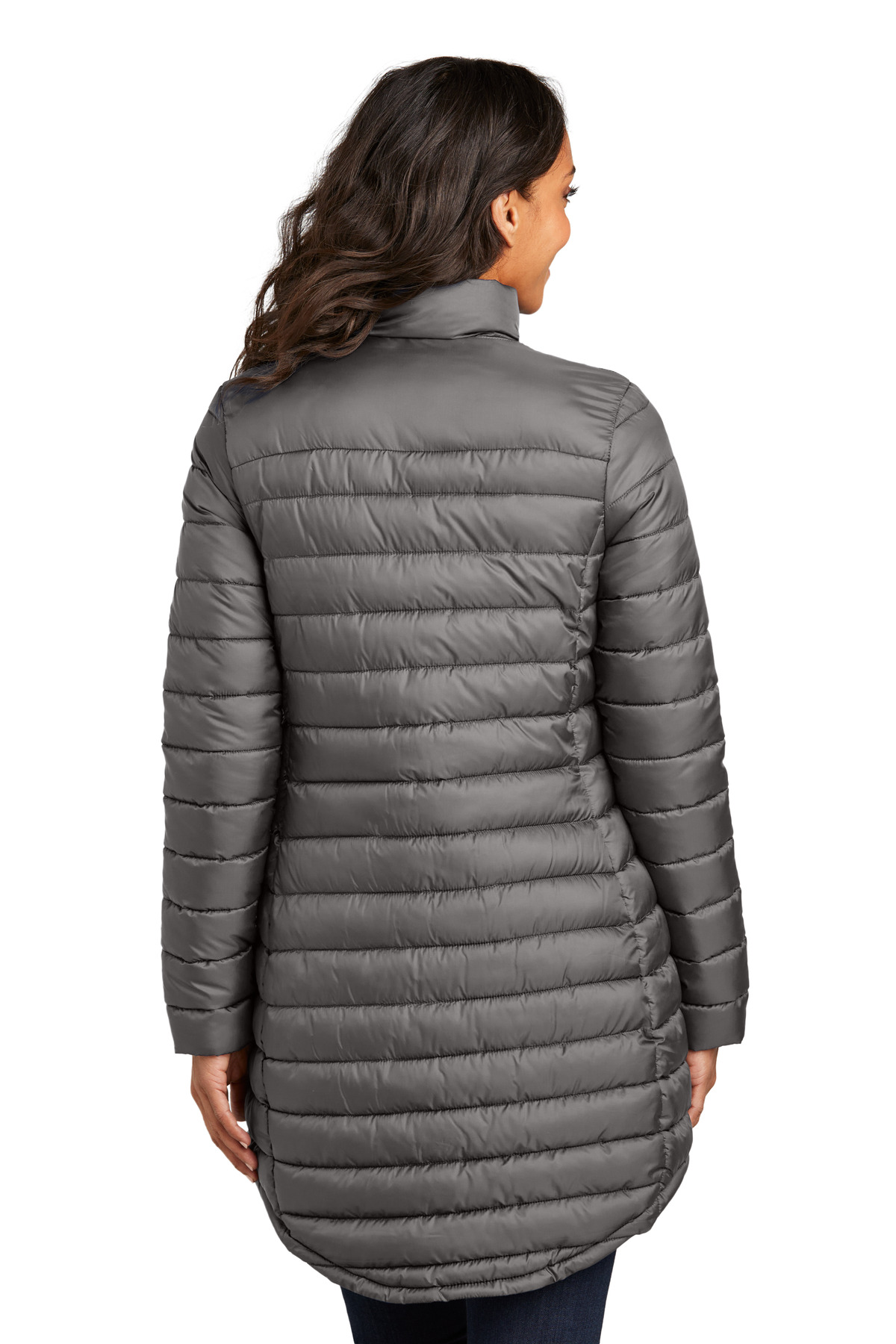 Port Authority Women's Horizon Puffy Long Jacket L365 1