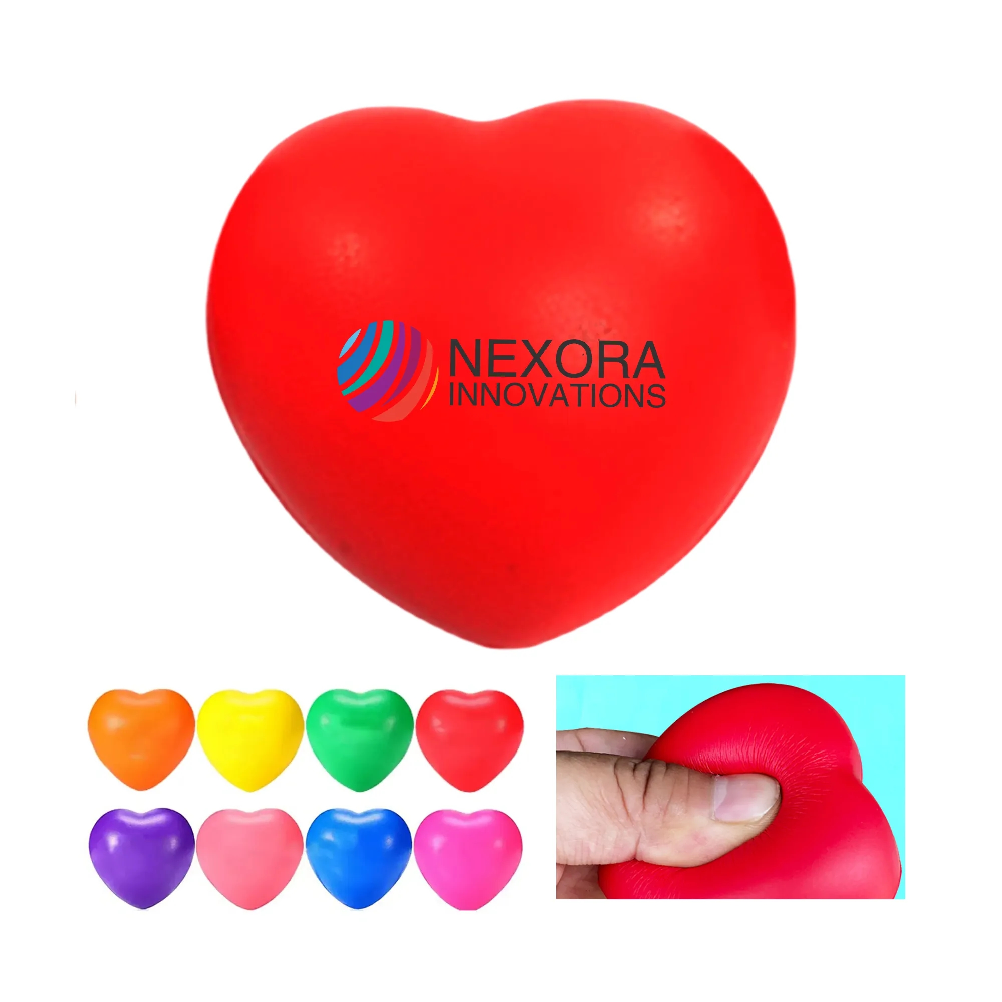 Custom Heart-Shaped Stress Ball for Promotions and Wellness 10