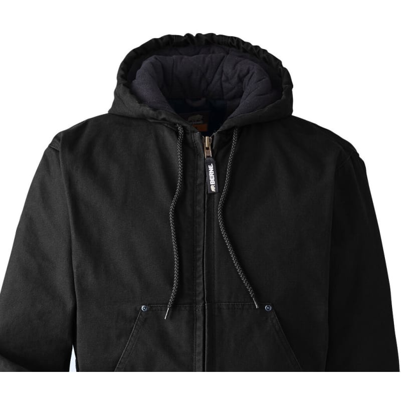 Berne Men's Highland Washed Cotton Duck Hooded Jacket 25