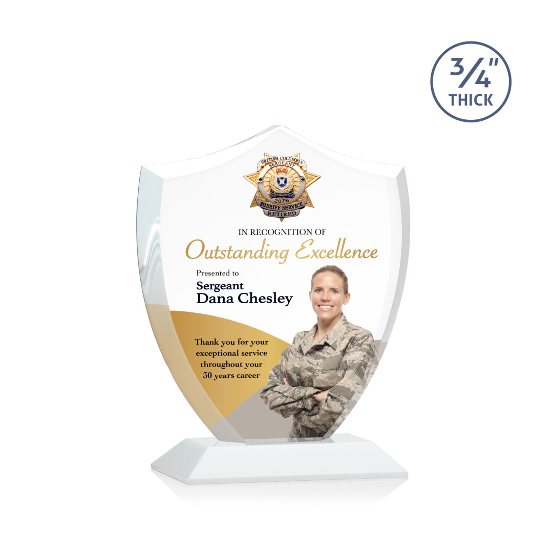 Scudo Shield VividPrint™ Award - White 8