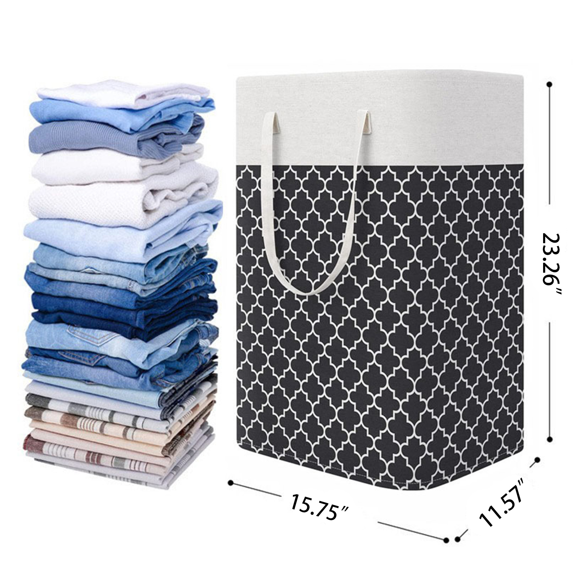 MOQ 50 Waterproof Laundry Hamper with Reinforced Handles 3