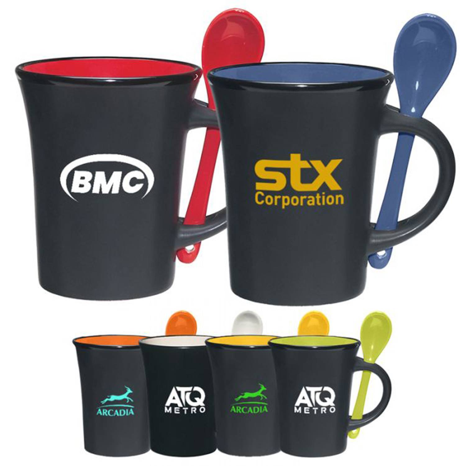 Customizable Ceramic Mug W/ Spooner 2