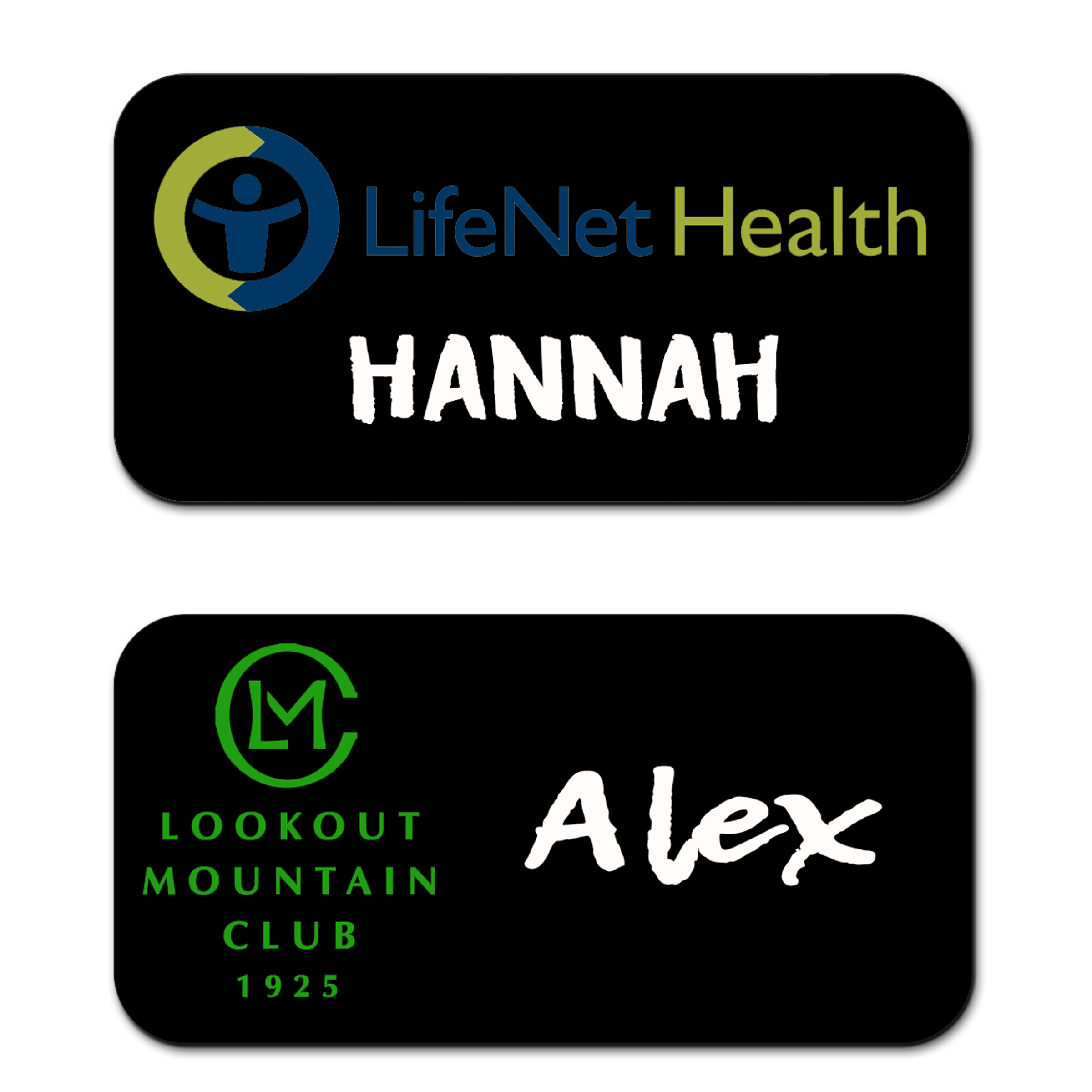 1.5" x 3" Chalkboard Name Badge 1