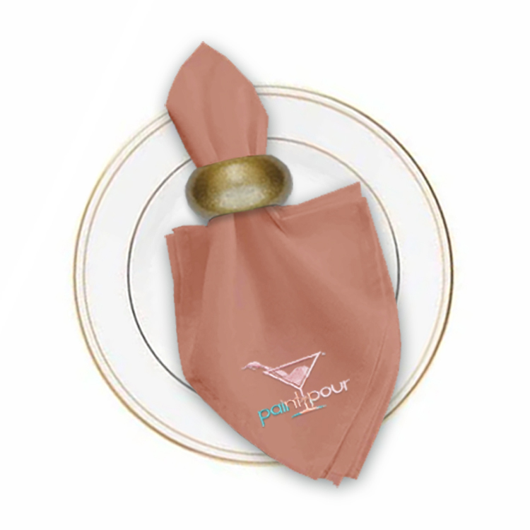 17 in. x 17 in. PolyPoplin™ Napkin (Embroidery Logo/Text) 27