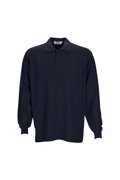 Long Sleeve Soft-Blend Double-Tuck Pique Polo 14