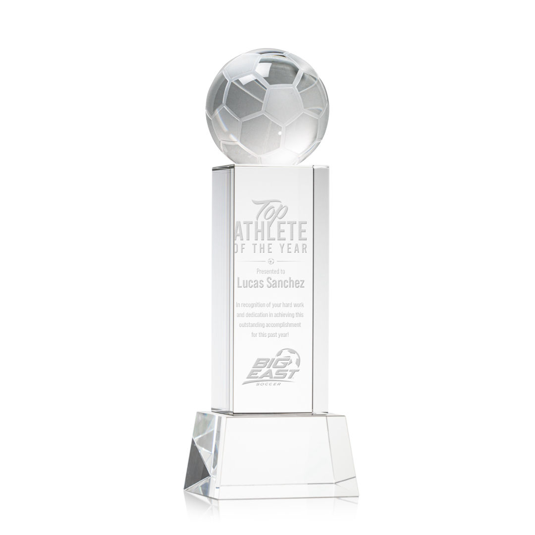 Soccer Ball Award on Belcroft Base - Clear 4