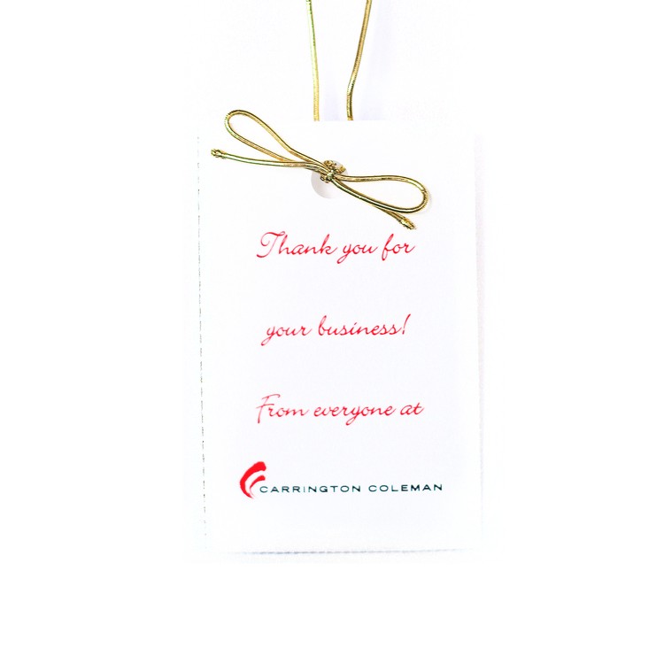 Color Printed Single-Sided Hang Tag with White Background 1