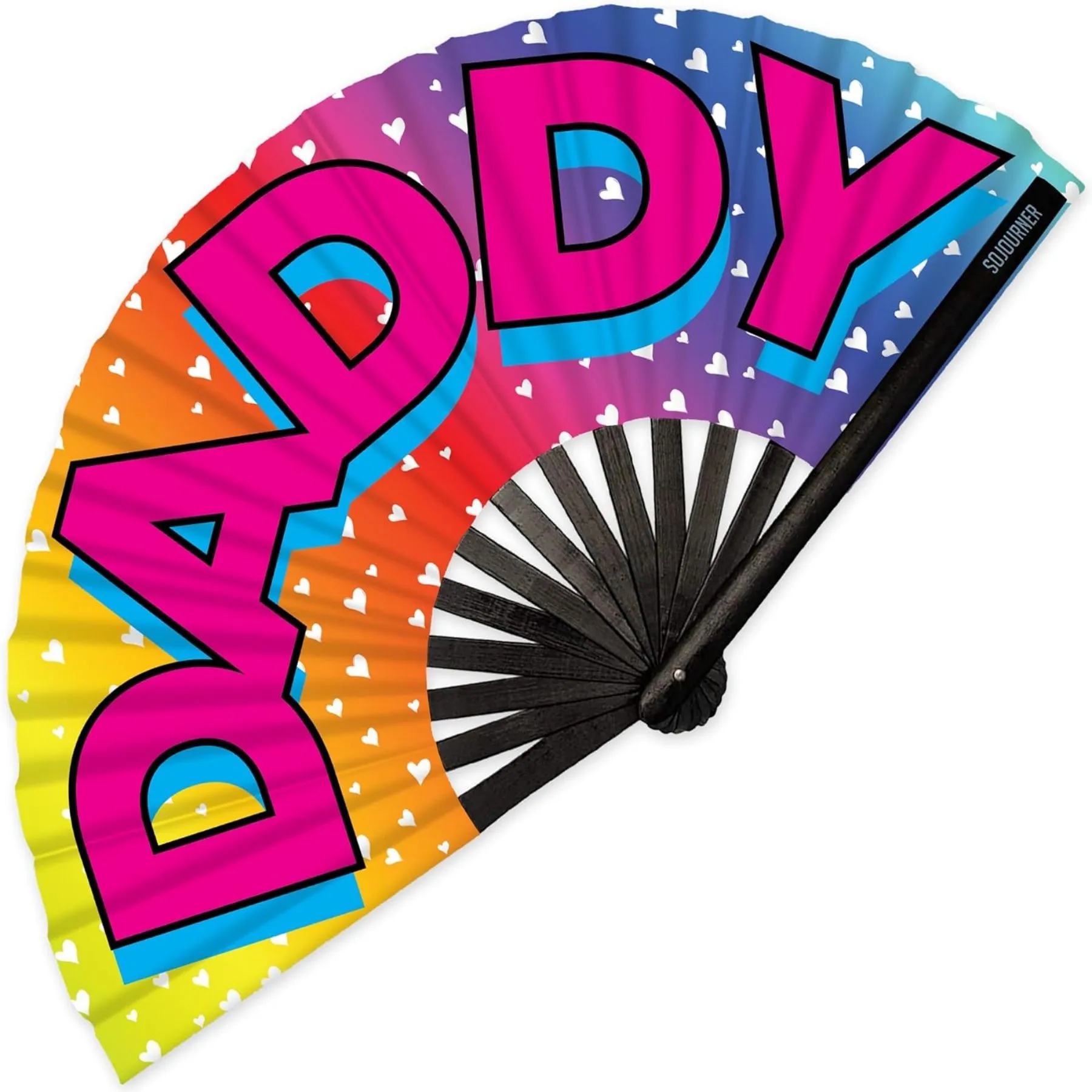 Holiday party rainbow fan 5