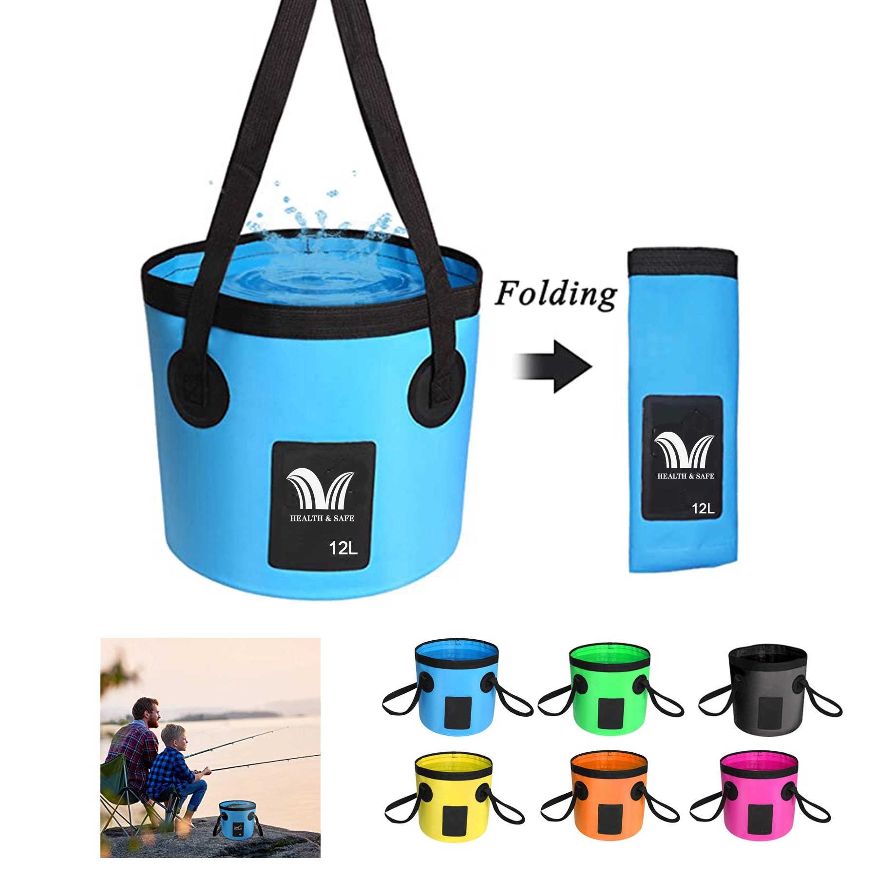 Multifunctional Portable Collapsible Bucket 1