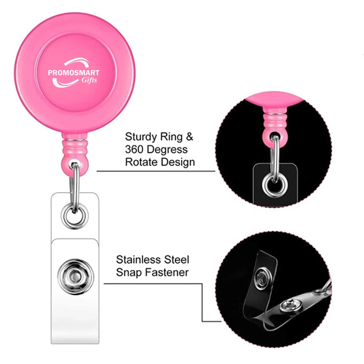 Telescopic Buckle for Easy To Pull Badge Hanging 3
