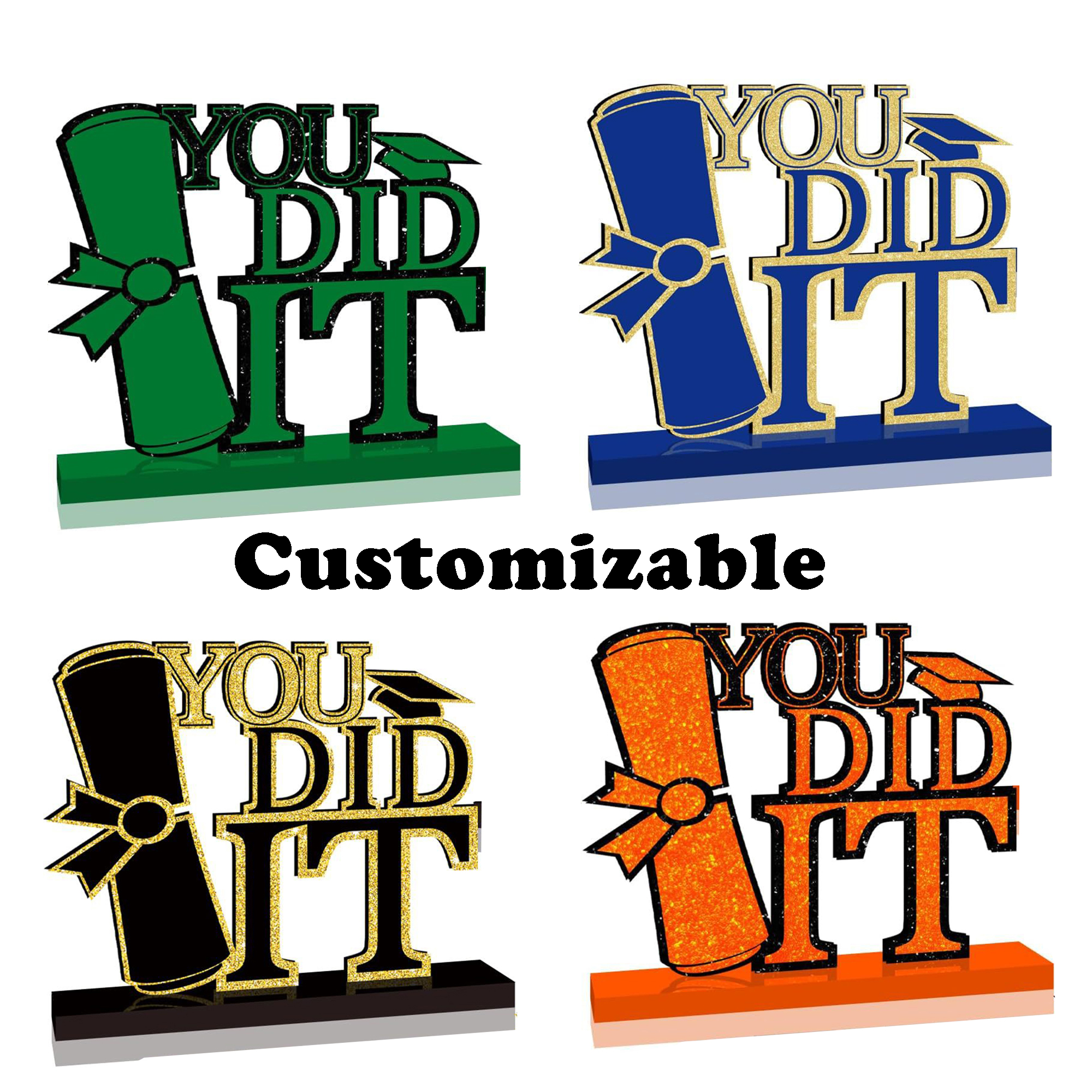 Wooden Graduation Desk Sign 1