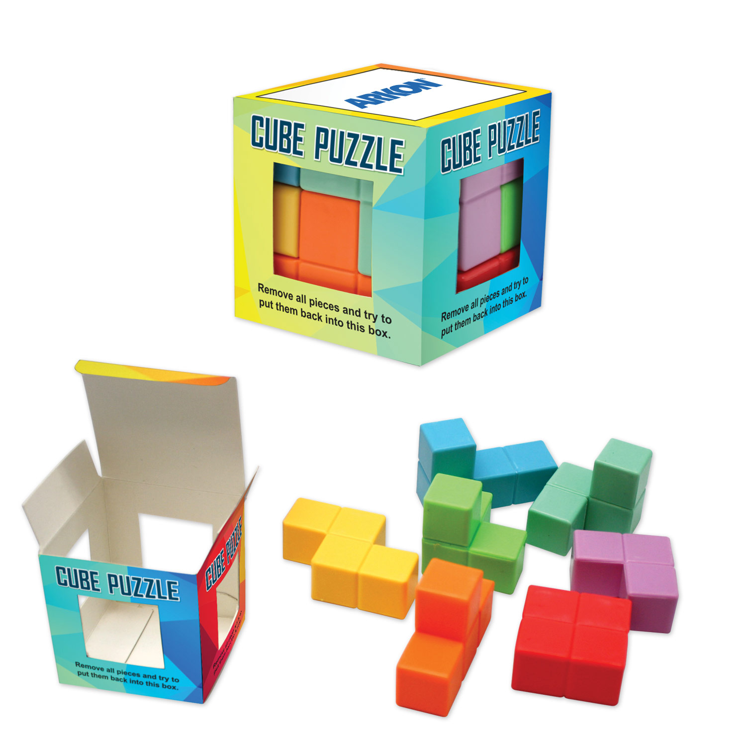 Multi Color Cube Puzzle 4