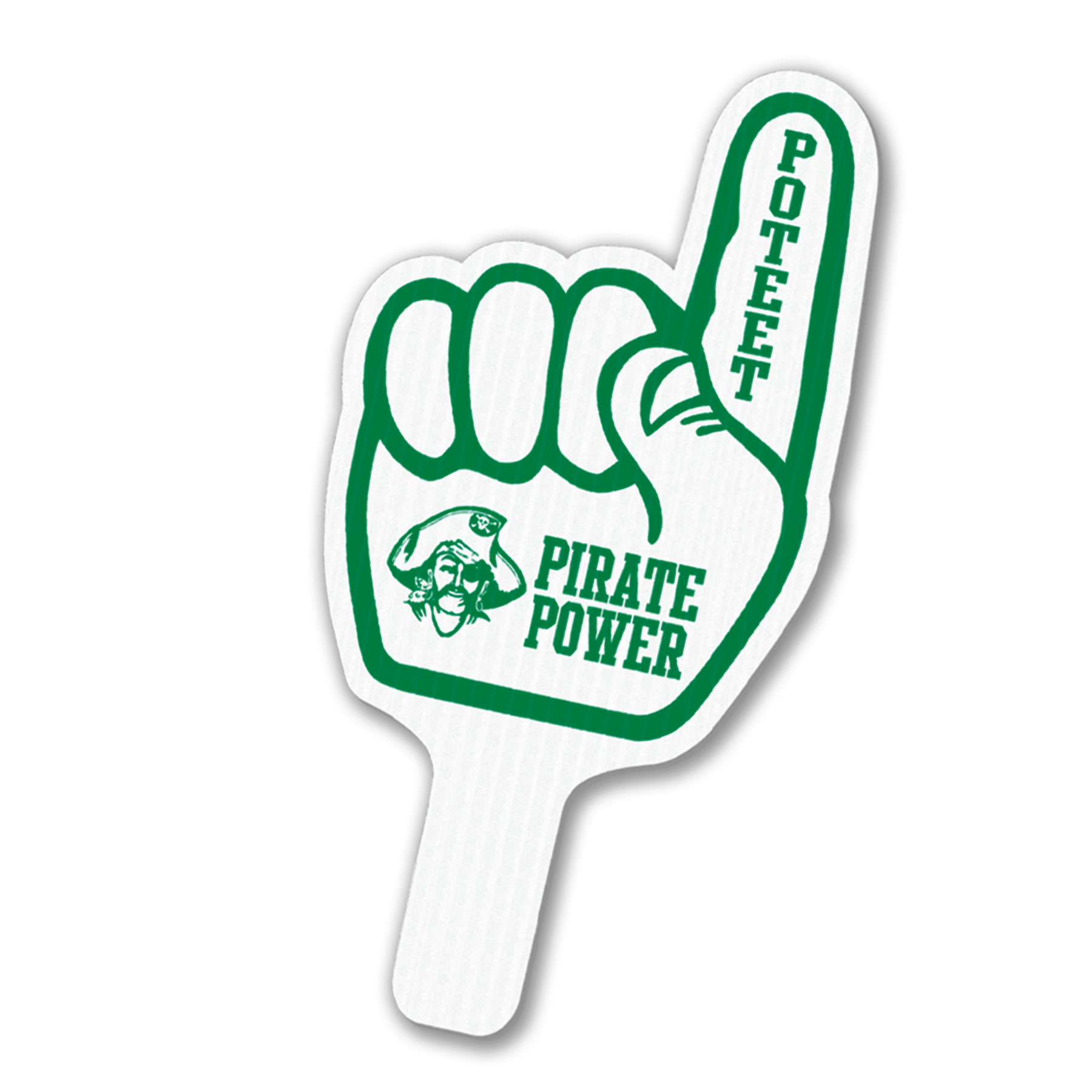 #1 Finger Hand Fan, Screen Printed 17