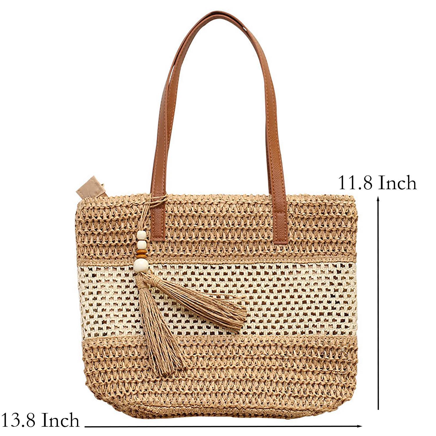 Skeleton Shoulder Straw Bag 4