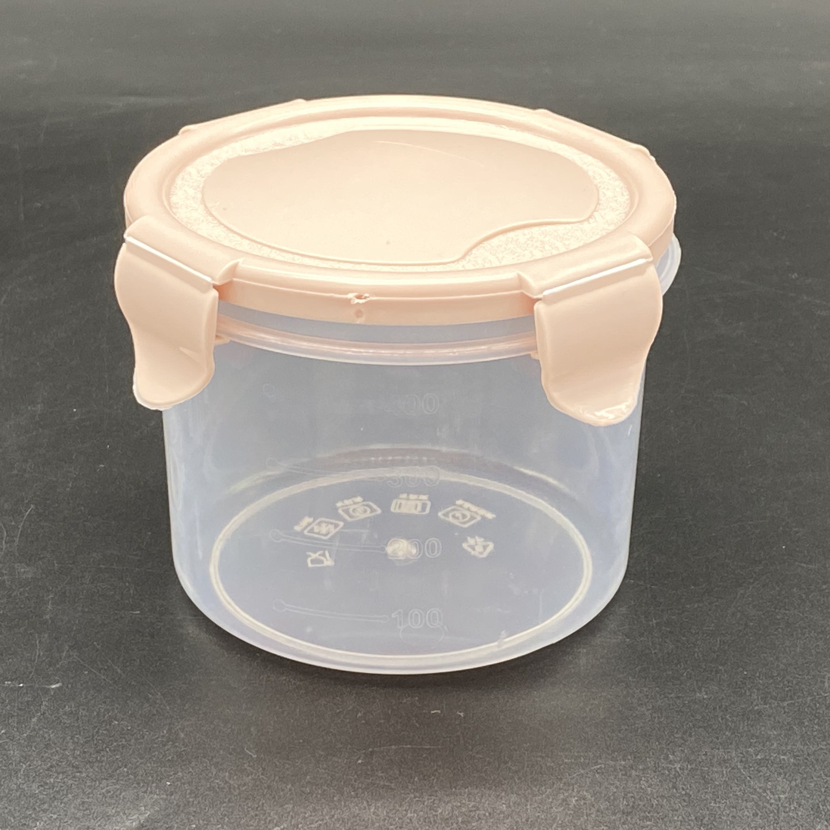 Plastic Snack Container with Snap Lid 2