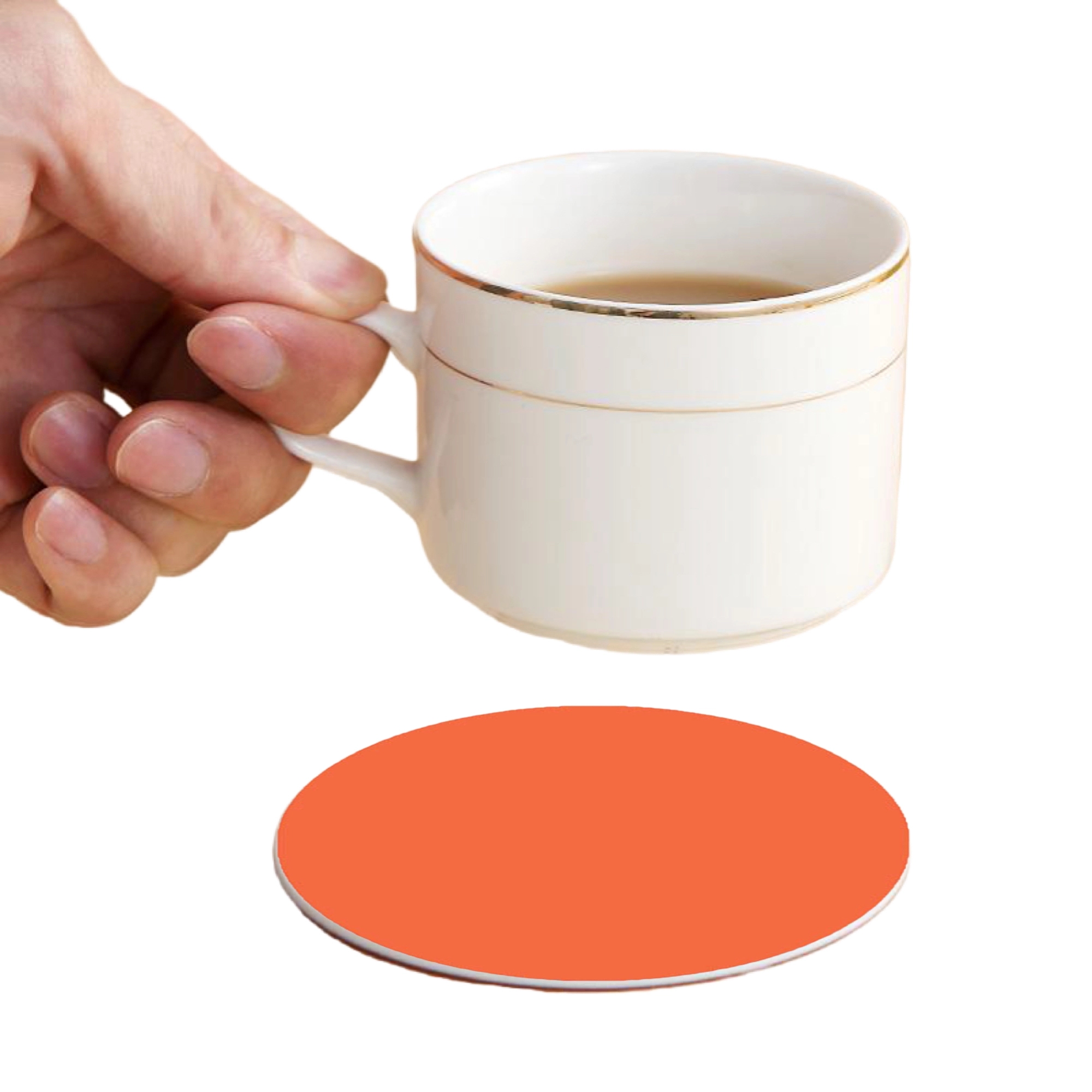 MOQ 50 Full Color PVC Round Coasters 2