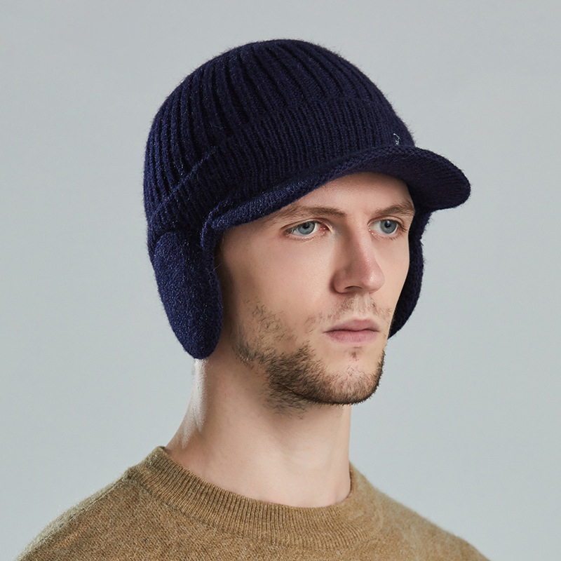Knit Beanie Winter Fleece Lined Skull Cap w/ Ear Flaps 7