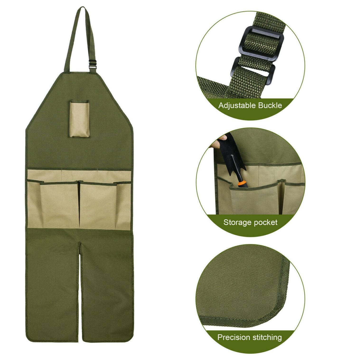 Wear-resistant Canvas Gardening Work Tool Apron 4