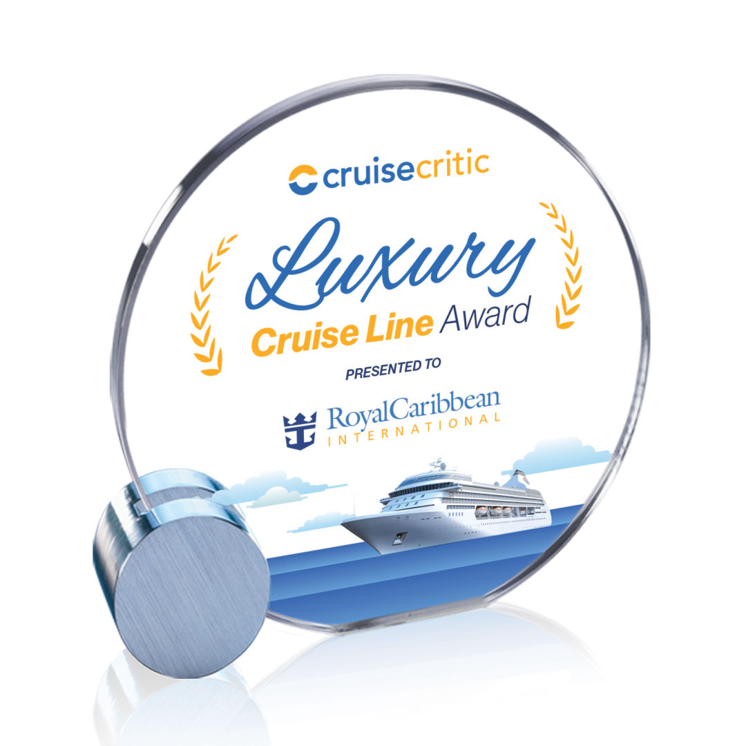 Verdunn VividPrint™ Award - Starfire/Silver Circle 18