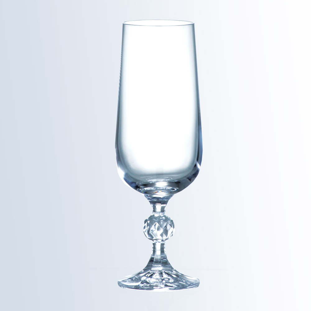 6 oz Non-Lead Crystal Klaudie Flute 2