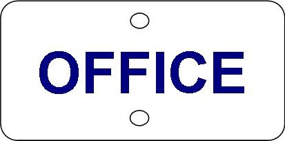 36" x 24" x .040" Non-Reflective Aluminum Sign w/ Holes w/ Custom Cut Non-Reflective Vinyl One Side 2