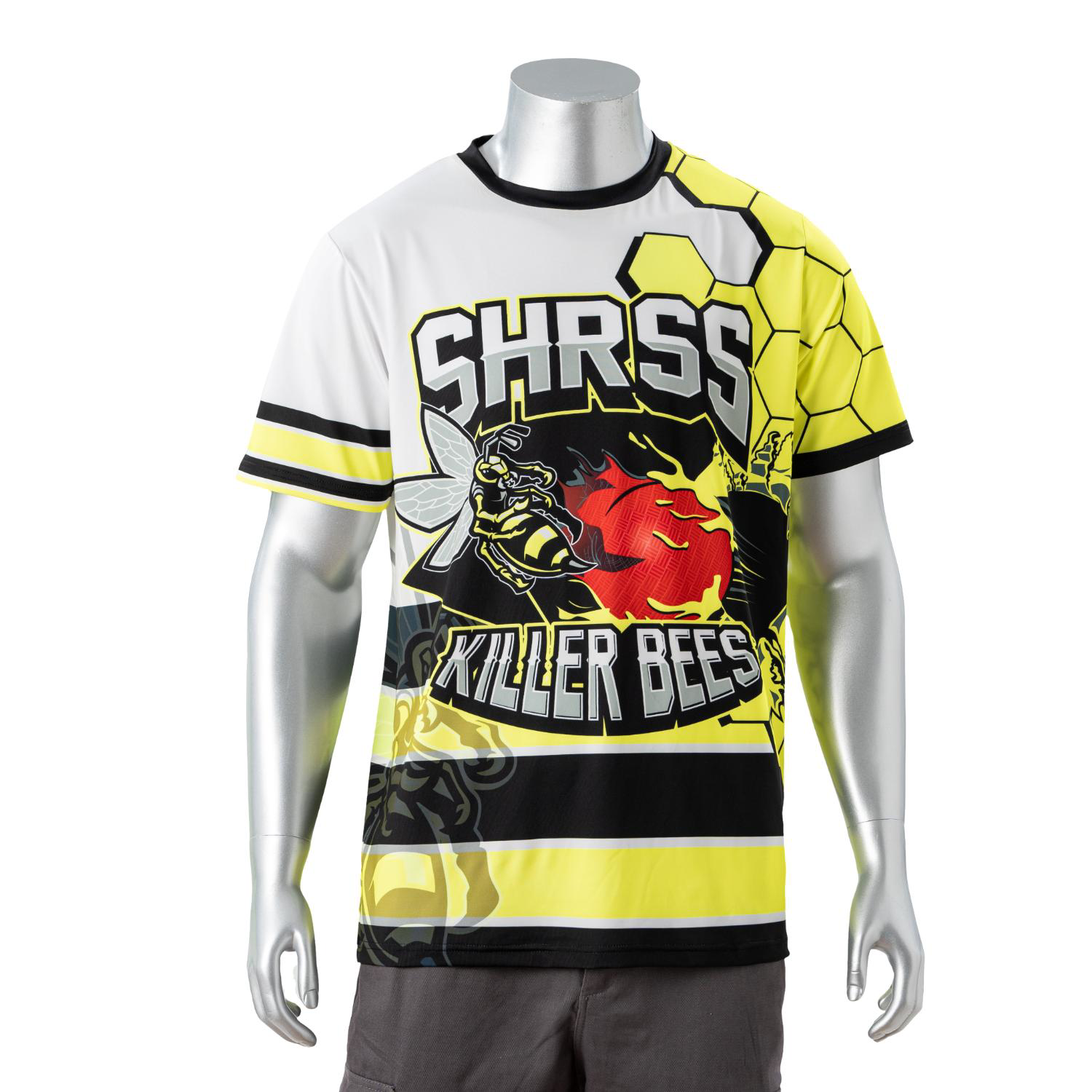 75D Milk Silk Full Color Fluorescent Digital Print Men's Short Sleeve T-Shirt 6