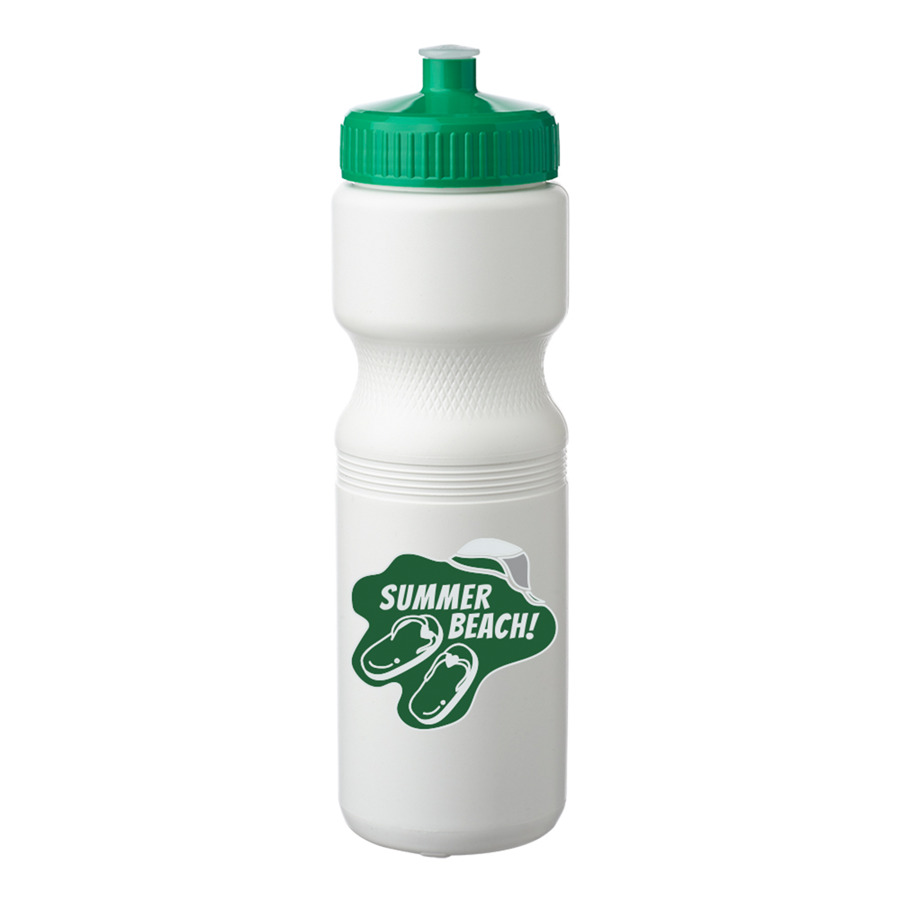 Plastic Water Bottles with Color Push Cap 28 oz. 20