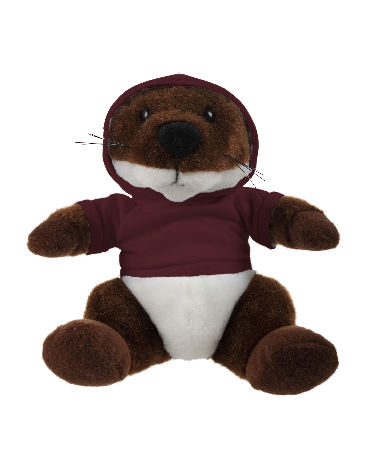 Soft Plush Stuffed Sitting Otter wearing a Hoodie 14