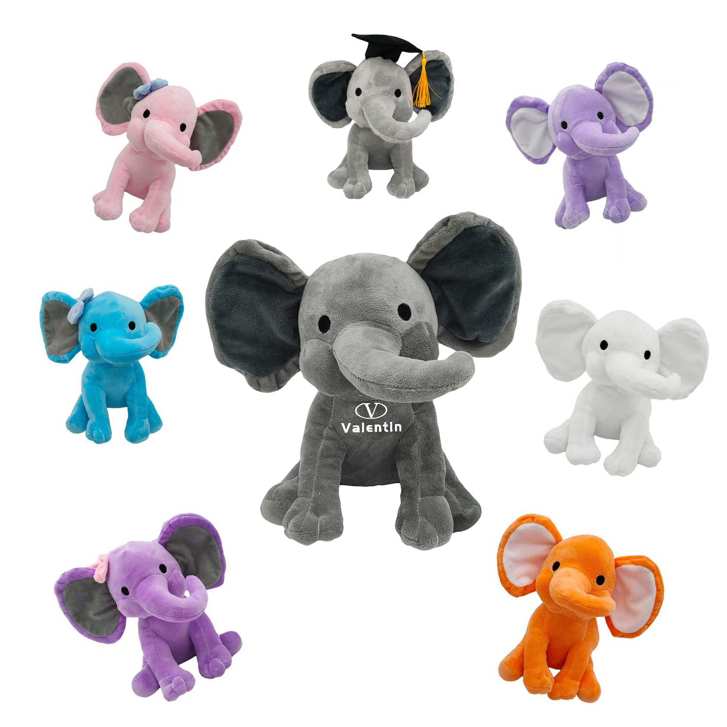 Plush Elephant Stuffed Animal Toy 2