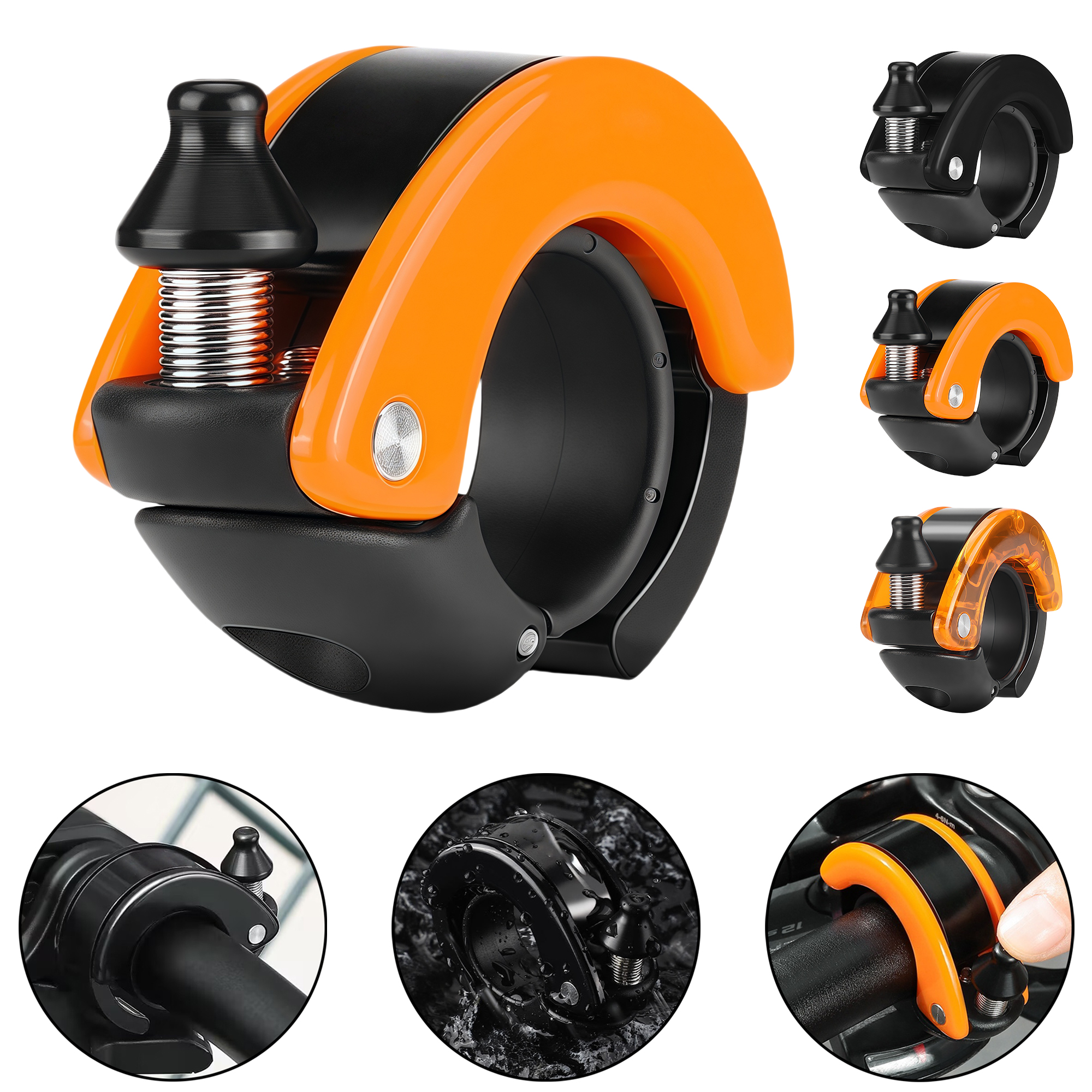 Conch Shape Hidden Bike Bell for Mountain Bicycle 5