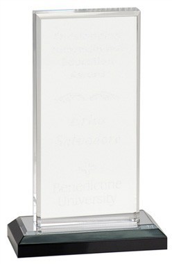 6" x 5" Silver Beveled Rectangle Acrylic Award 2