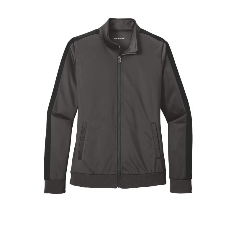 Sport-Tek Ladies Tricot Sleeve Stripe Track Jacket. 33