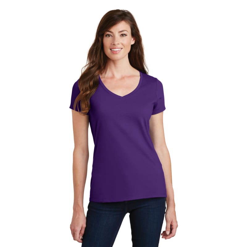 Port & Company Women's Fan Favorite V-Neck Tee. 125
