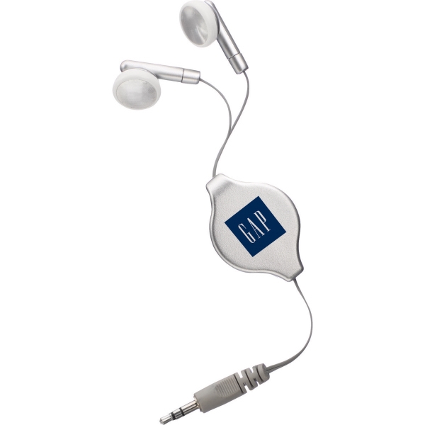Retractable Earbuds with Oval Logo 9