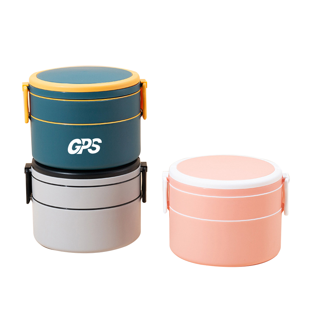6 " Portable Double-Decker Bento Lunch Box 5
