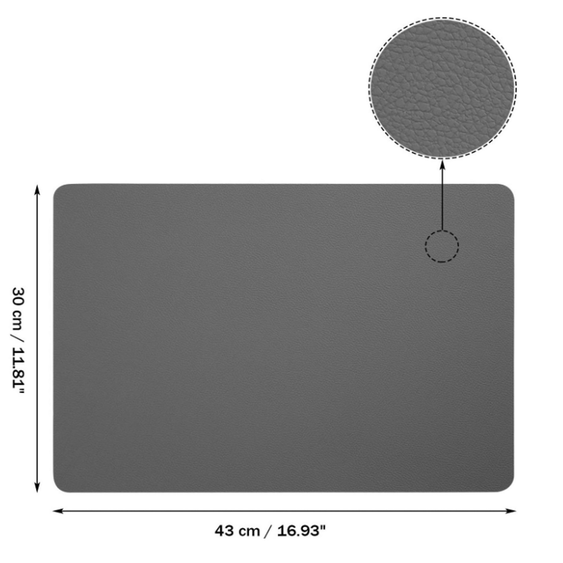 Non-Slip Heat-Resistant Leather Placemats 3