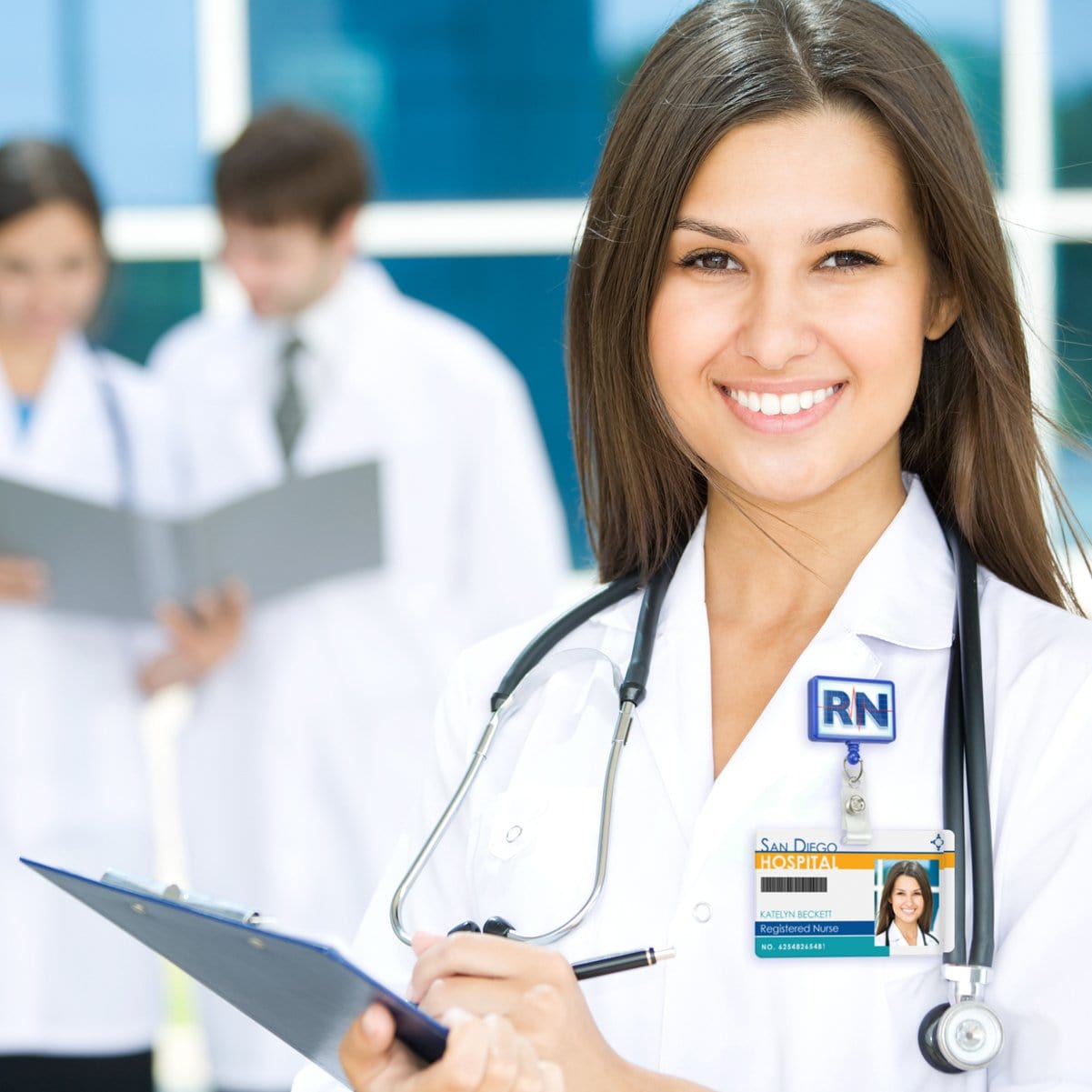 Retractable Badge Reel With Rotating Swivel/ Alligator Clip 1