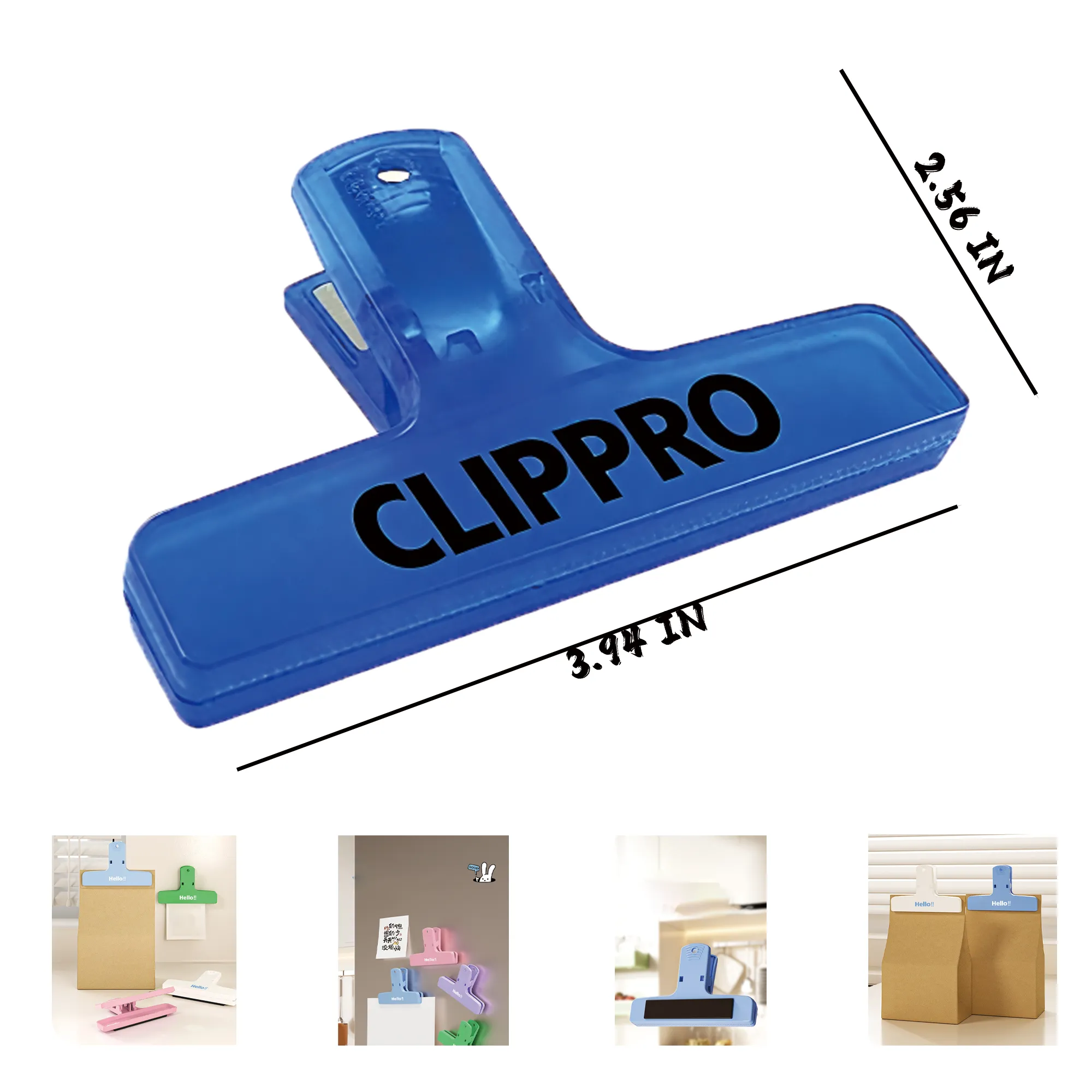Fridge magnet binder clip 3