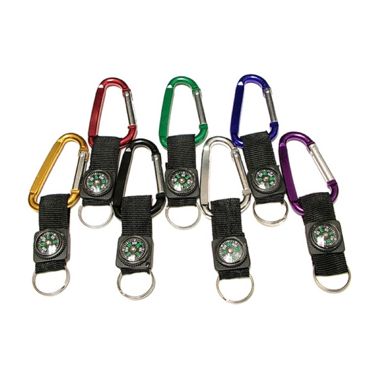 Carabiner with compass