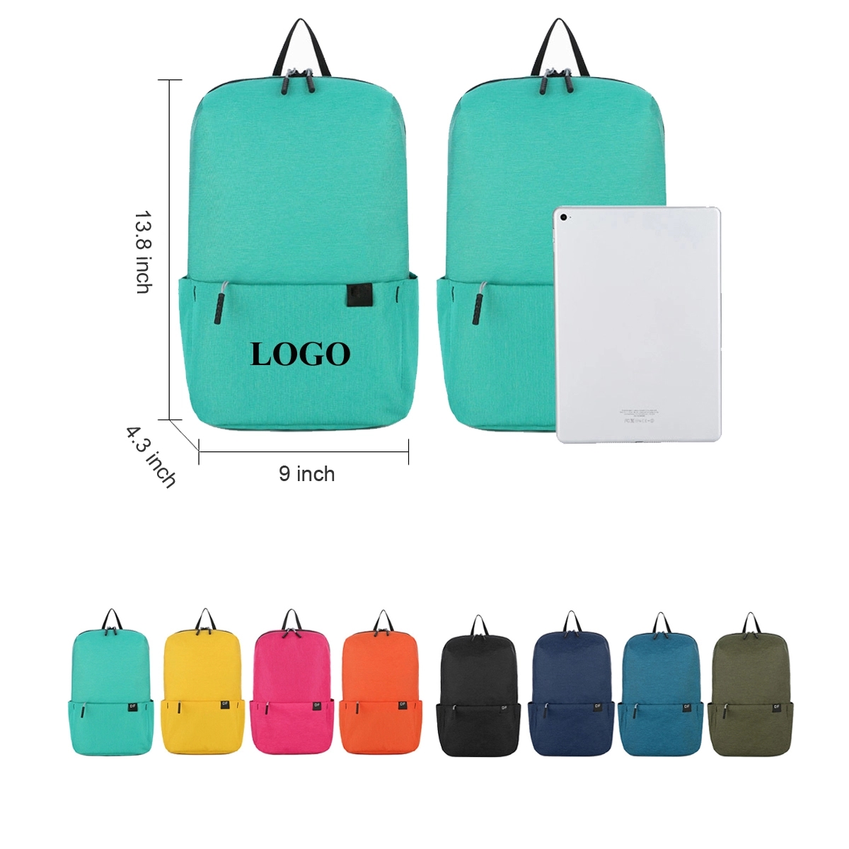 Classic Water-Resistant Lightweight Travel School Backpack 1