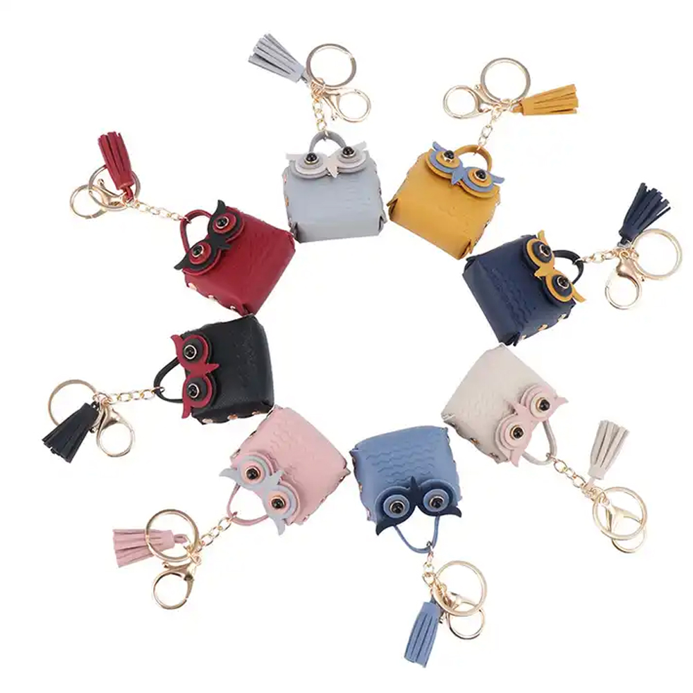 Owl Coin Purse Keychain 2