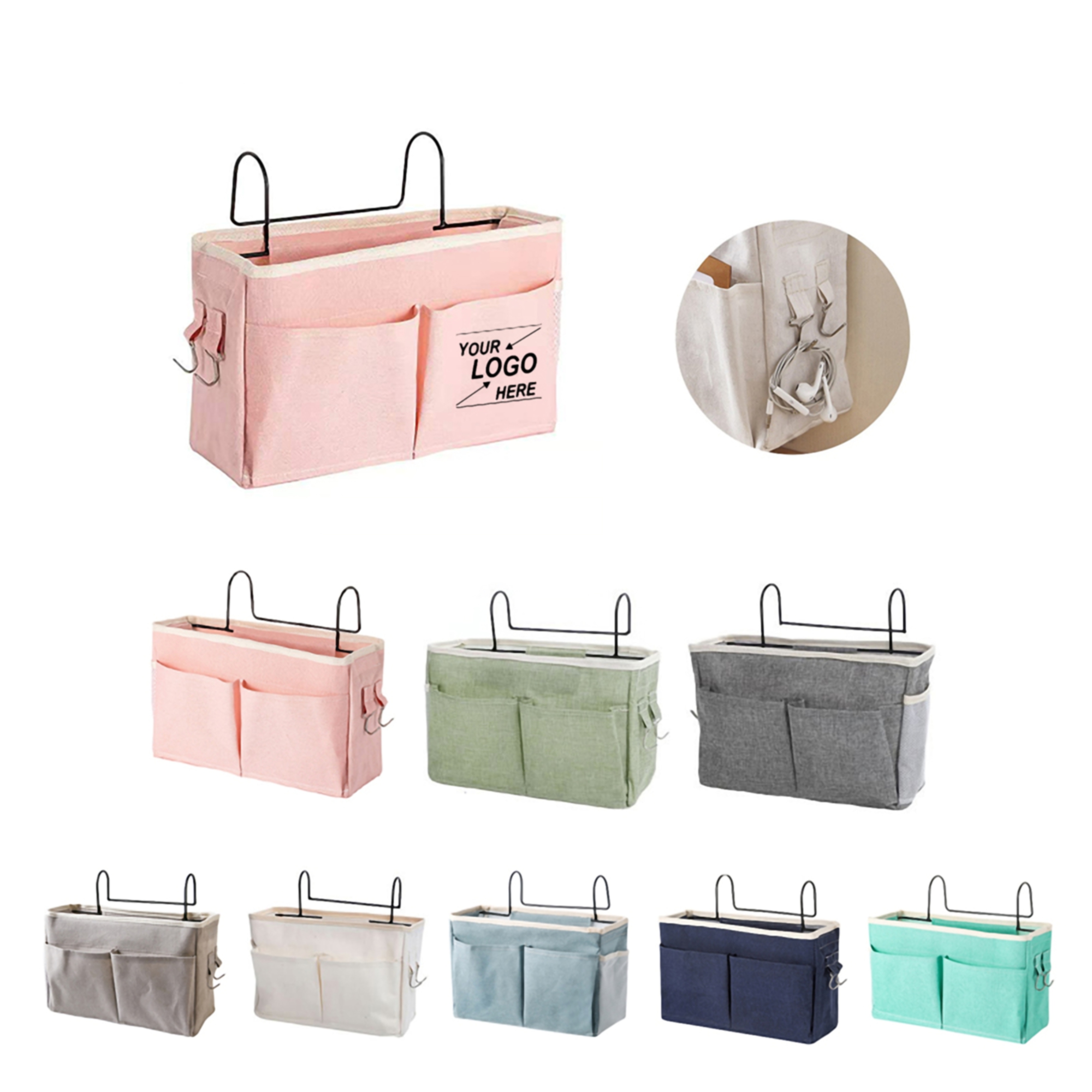 Multi-Pocket Hanging Canvas Storage Organizer 4