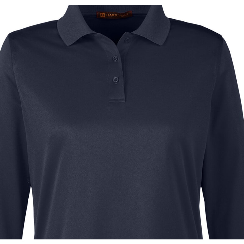 Harriton Ladies' Advantage Snag Protection Plus IL Long Sleeve Polo 21